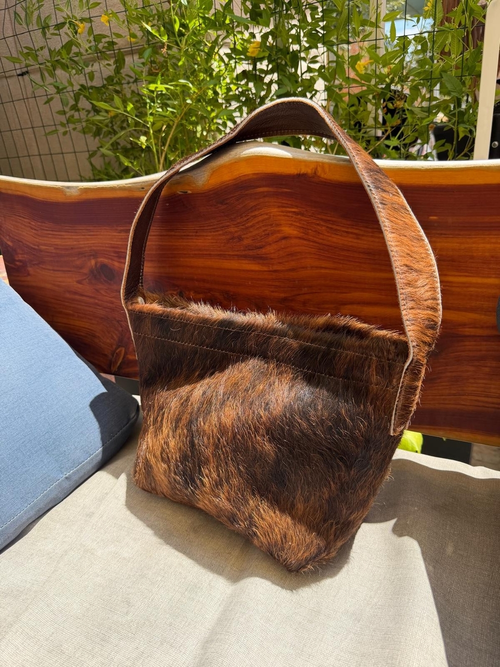 Handmade Large Cowhide Tote | One-of-a-Kind Western Bag